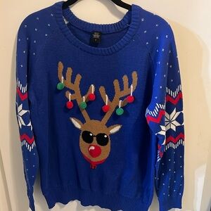 Christmas’s party sweater. Rudolph the Rednose Reindeer. Sz large